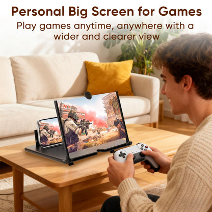 Premium 12 Inch Display | ✨3D 4K HD Screen Expander & Magnifier, Amplifier | Strong Phone Holder for All Smartphones with Anti scratch Features | FLAT💥Rs 150 OFF on UPI & Cards | Limited Offer