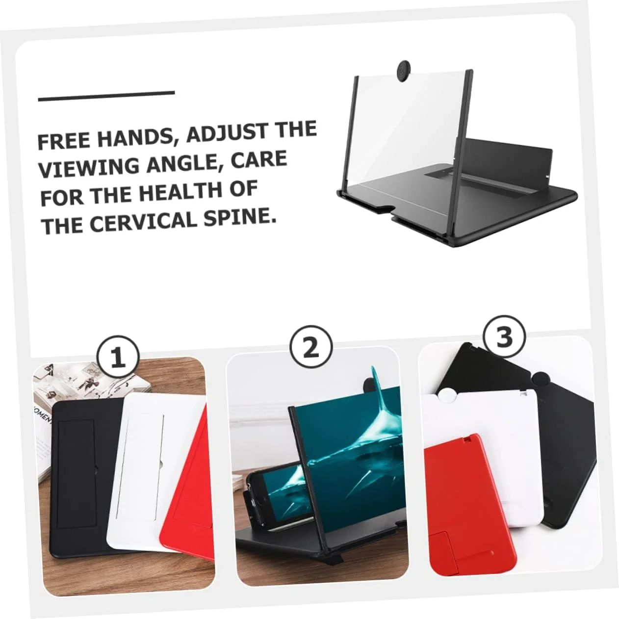 Premium 12 Inch Display | ✨3D 4K HD Screen Expander & Magnifier, Amplifier | Strong Phone Holder for All Smartphones with Anti scratch Features | FLAT💥Rs 150 OFF on UPI & Cards | Limited Offer